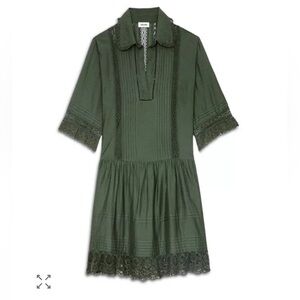 Zadig & Voltaire Green Mini Dress